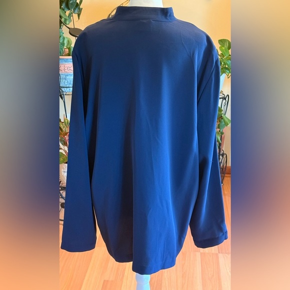 NWT Josephine Chaus Collection Marine Blue Women’s Size 16 Top W One Button - Picture 10 of 16